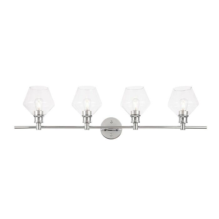 Gene 4-Light Wall Sconce in Chrome
