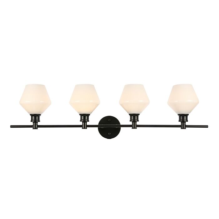 Gene 4-Light Wall Sconce in Black