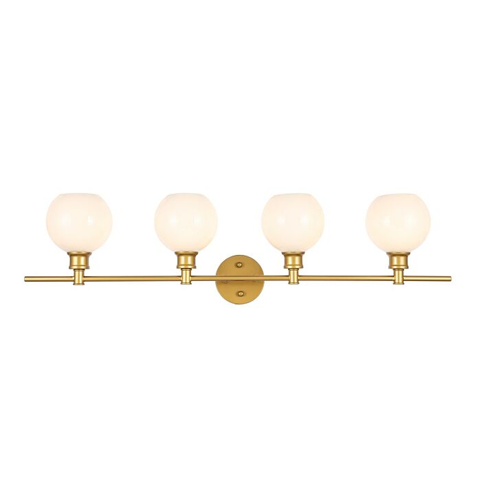 Collier 4-Light Wall Sconce in Brass