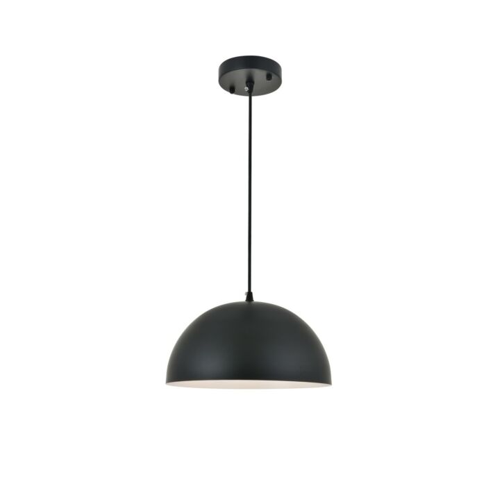 Forte 1-Light Pendant in black