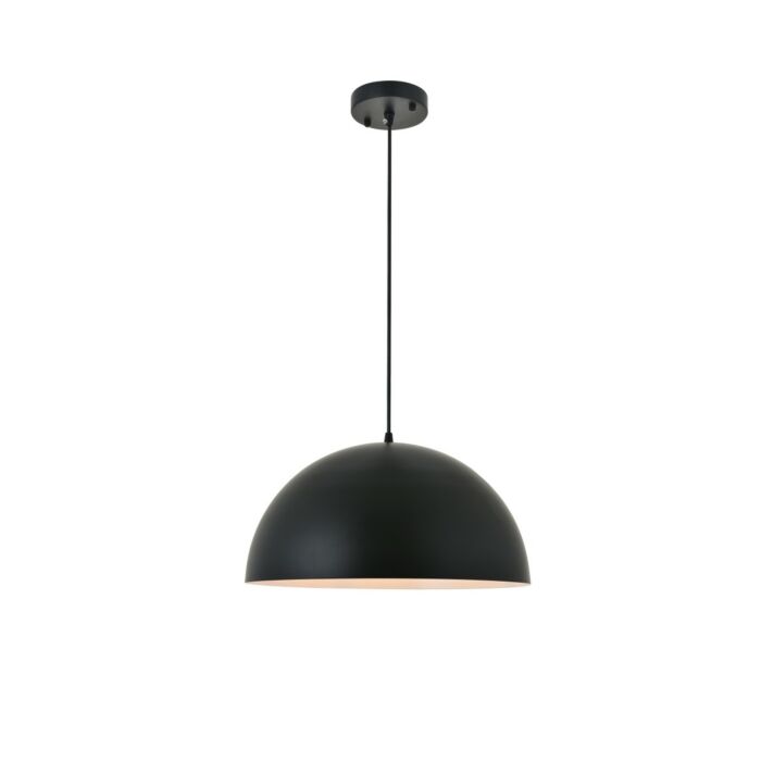 Forte 1-Light Pendant in black
