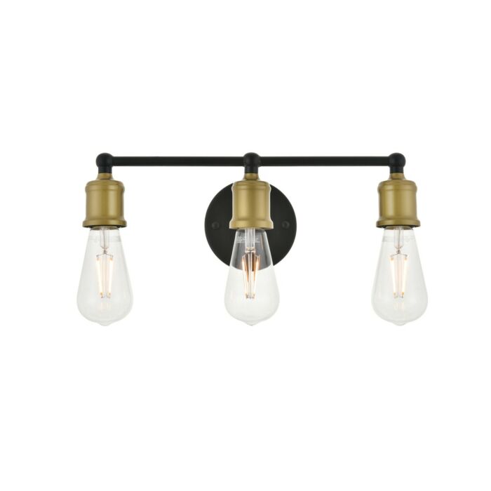 Serif 3-Light Wall Sconce in brass