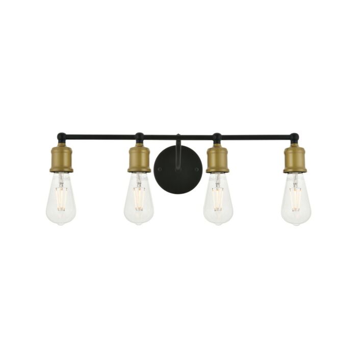 Serif 4-Light Wall Sconce in brass