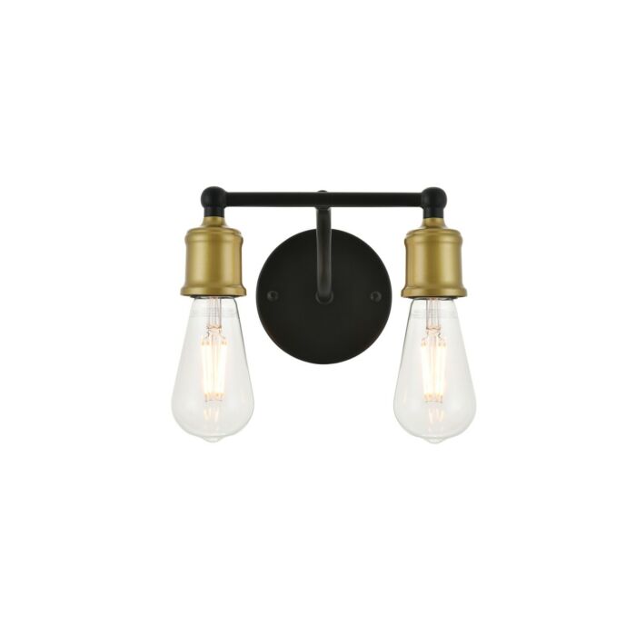 Serif 2-Light Wall Sconce in brass