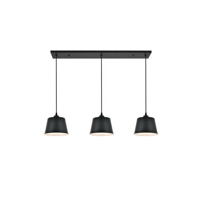 Nota 3-Light Pendant in black