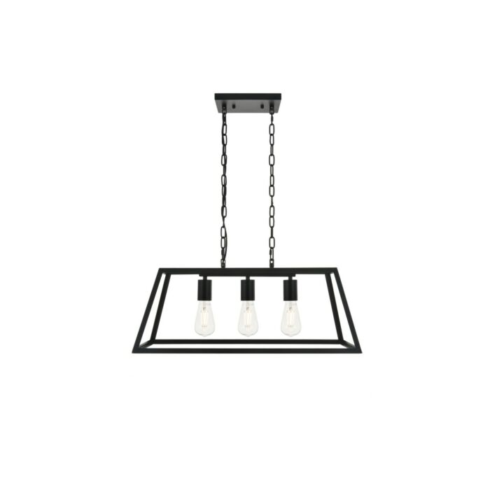 Resolute 3-Light Pendant in black