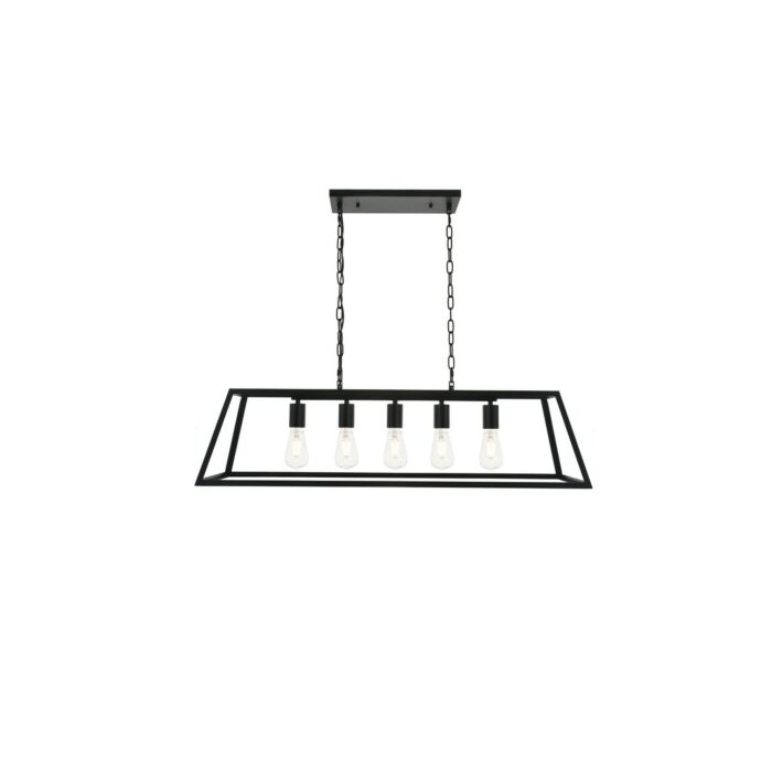 Resolute 5-Light Pendant in black