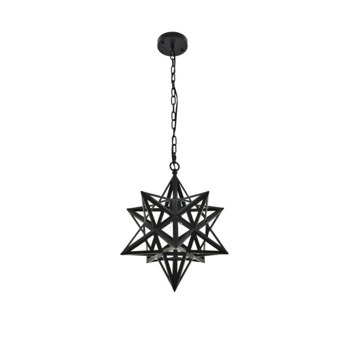 Nocturne 1-Light Pendant in black