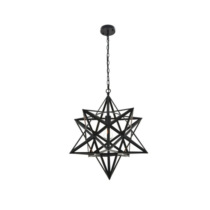 Nocturne 1-Light Pendant in black