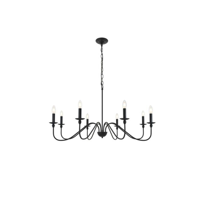 Rohan 8-Light Pendant in Matte Black