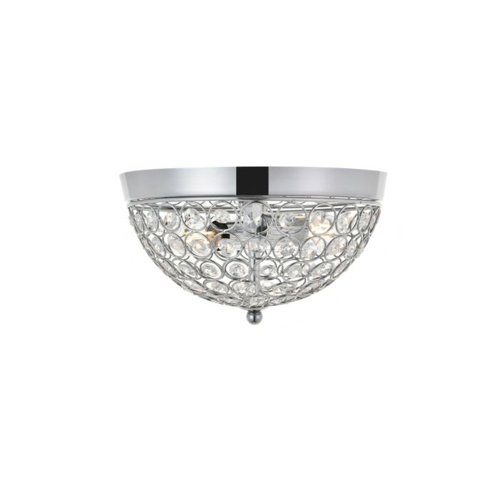 Taye 2-Light Two light Flush Mount in Chrome
