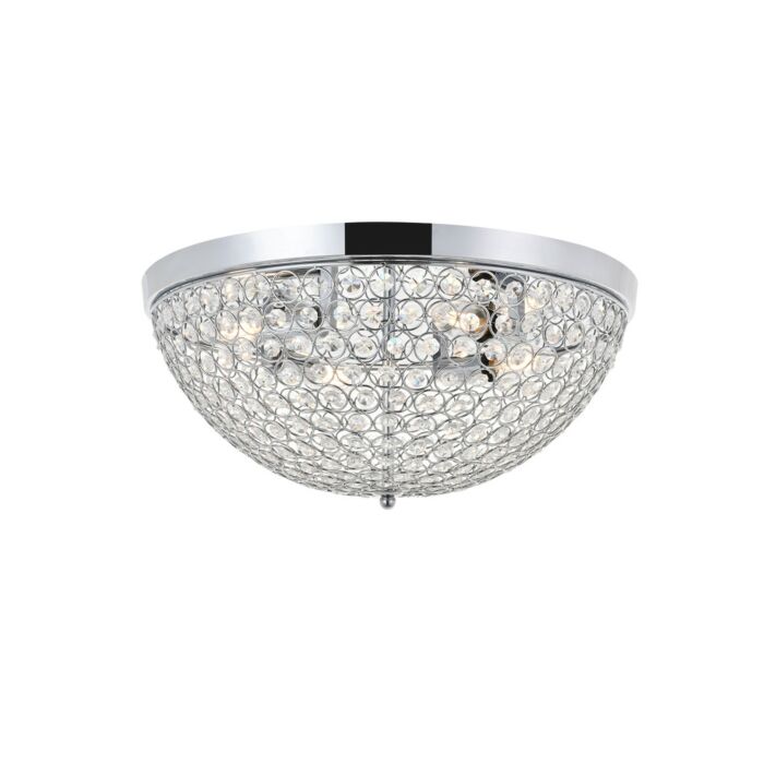 Taye 4-Light Flush Mount in Chrome