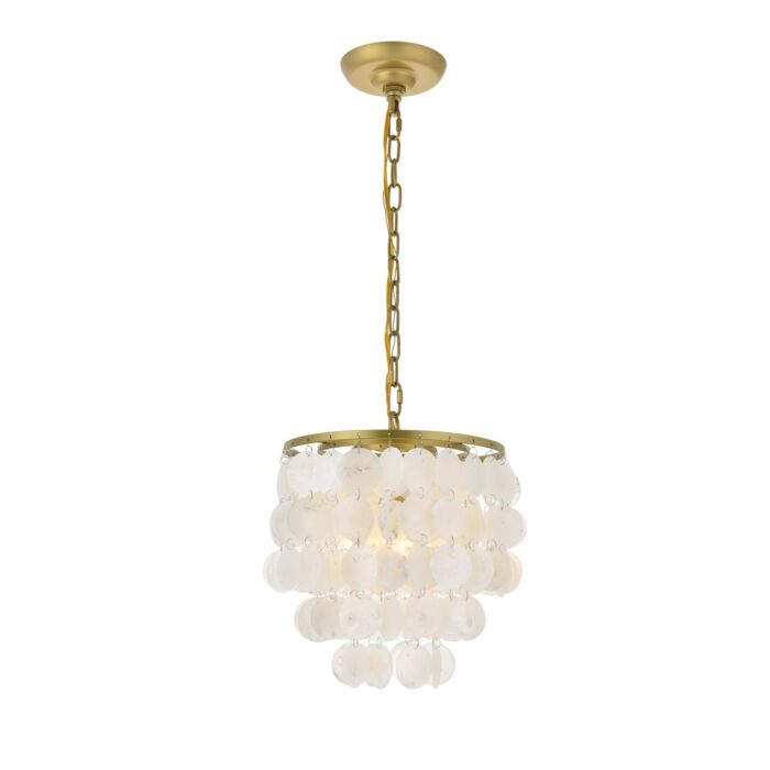 Selene 1-Light Pendant in Brass