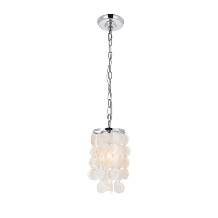 Selene 1-Light Pendant in Chrome