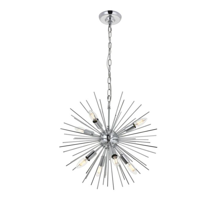 Timber 8-Light Pendant in Chrome