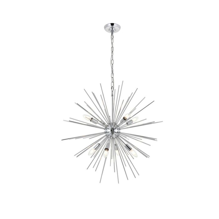 Timber 8-Light Pendant in Chrome