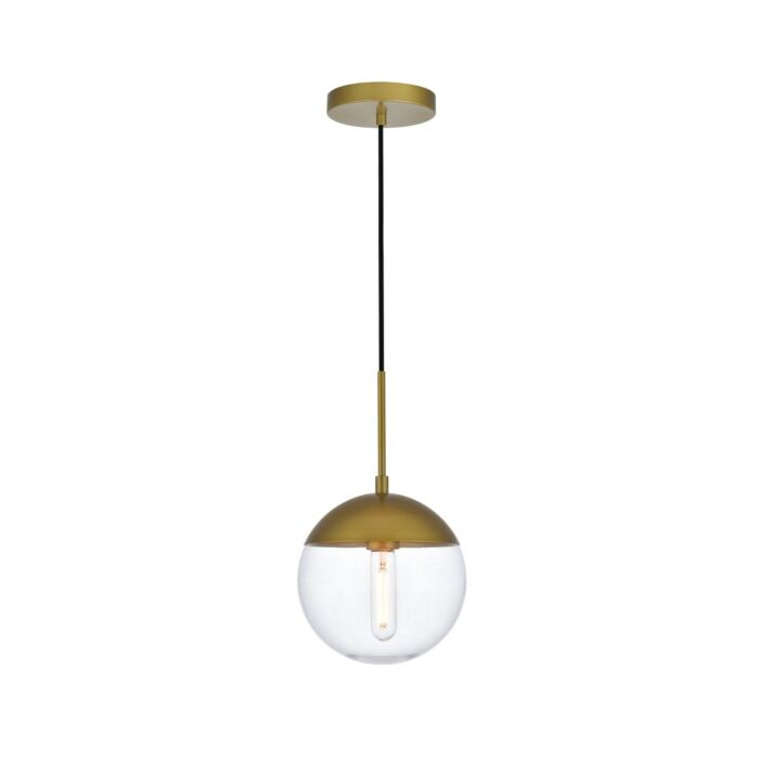 Eclipse 1-Light Pendant in Brass