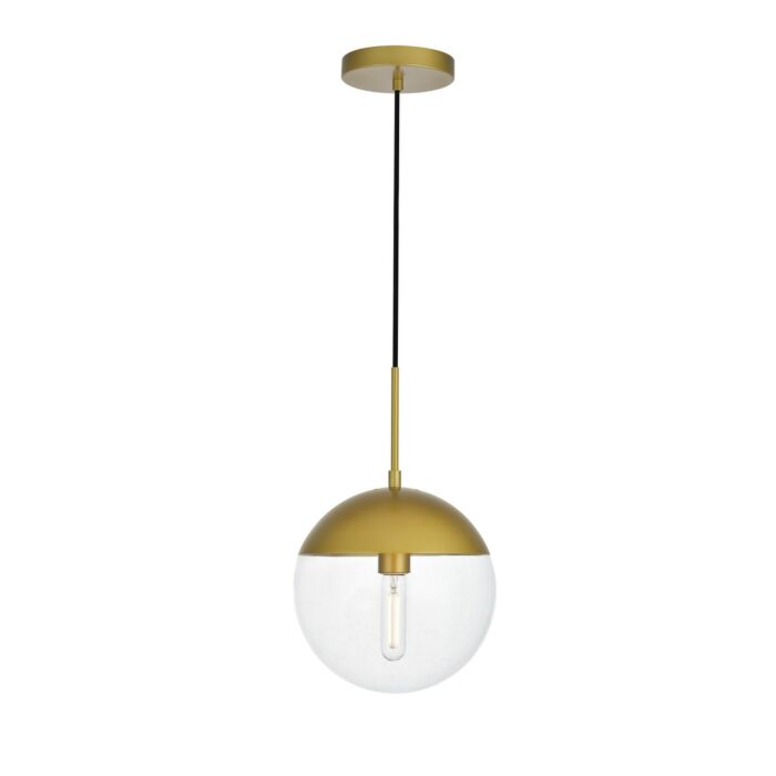 Eclipse 1-Light Pendant in Brass