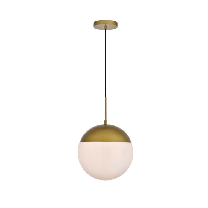 Eclipse 1-Light Pendant in Brass