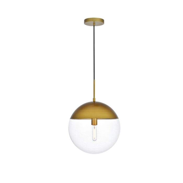 Eclipse 1-Light Pendant in Brass