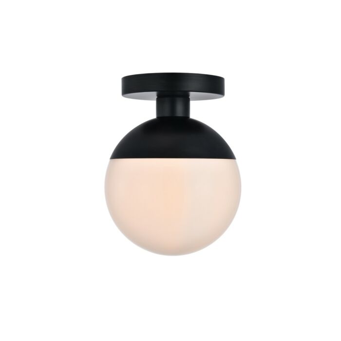 Eclipse 1-Light Flush Mount in Black