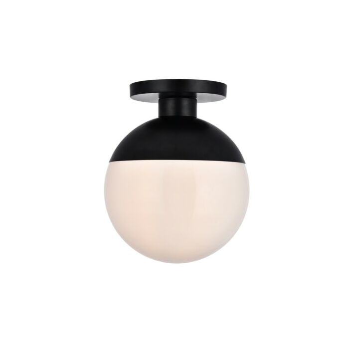 Eclipse 1-Light Flush Mount in Black