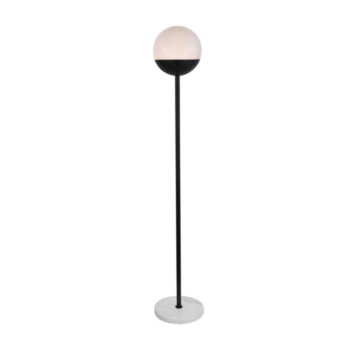 Eclipse 1-Light Floor Lamp in Black
