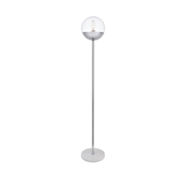 Eclipse 1-Light Floor Lamp in Chrome
