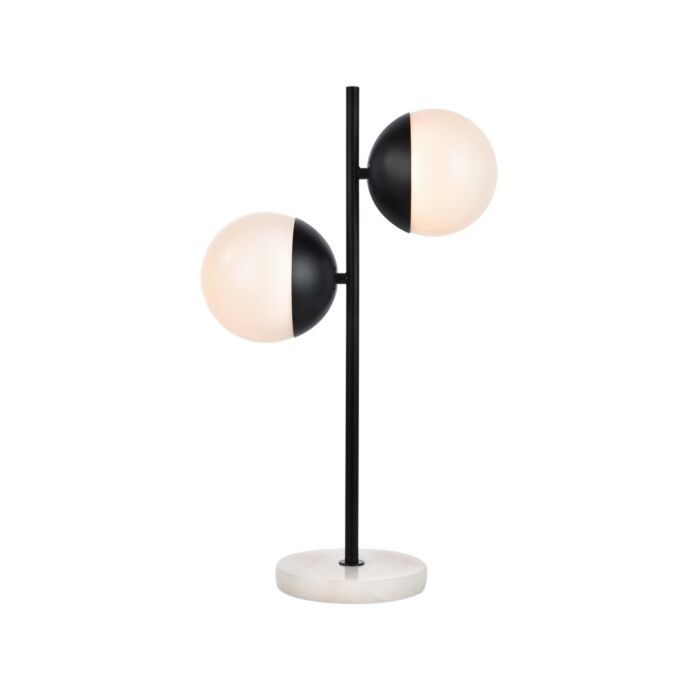 Eclipse 2-Light Table Lamp in Black
