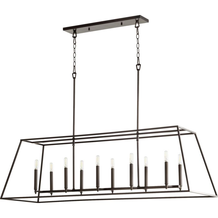 Ten Light Entry Pendant by Quorum
