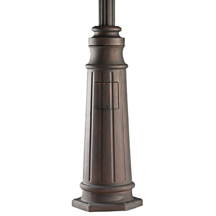 Kichler 96 Inch w/3 Inch Diameter Outdoor Post w/Base in Black
