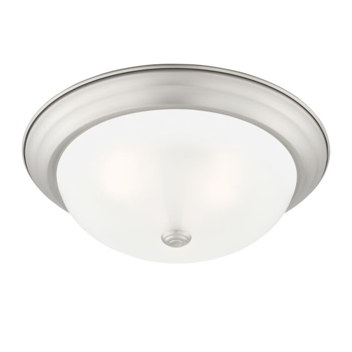 Decorative Flushmount 3-Light Flushmount in Pewter