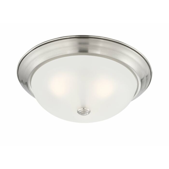 Decorative Flushmount 3-Light Flushmount in Satin Platinum