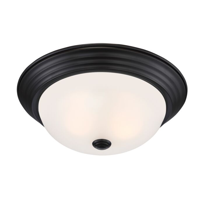 Decorative Flushmount 2-Light Flushmount in Oil Rubbed Bronze