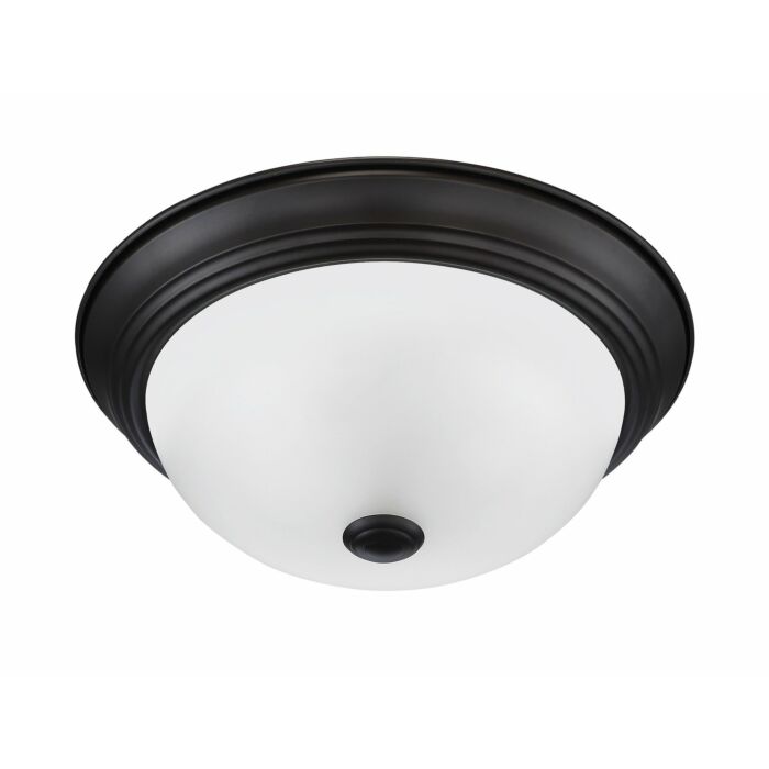 Decorative Flushmount 2-Light Flushmount in Oil Rubbed Bronze