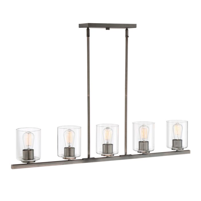 Liam 5-Light Island Pendant in Bronze (Satin Copper)