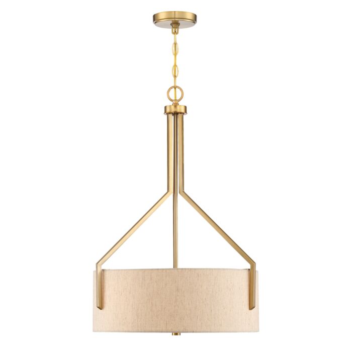 Elara 3-Light Pendant in Gold (Brushed)