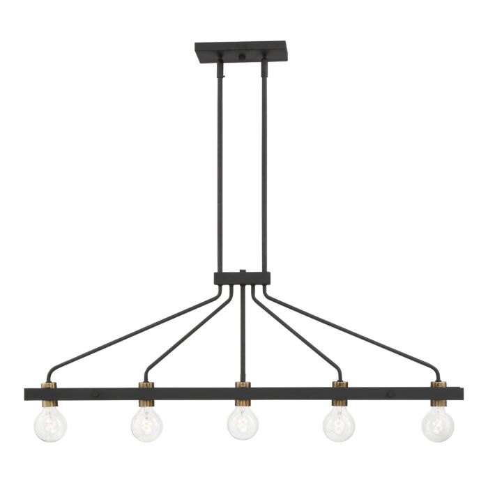 Ravella 5-Light Island Chandelier in Black