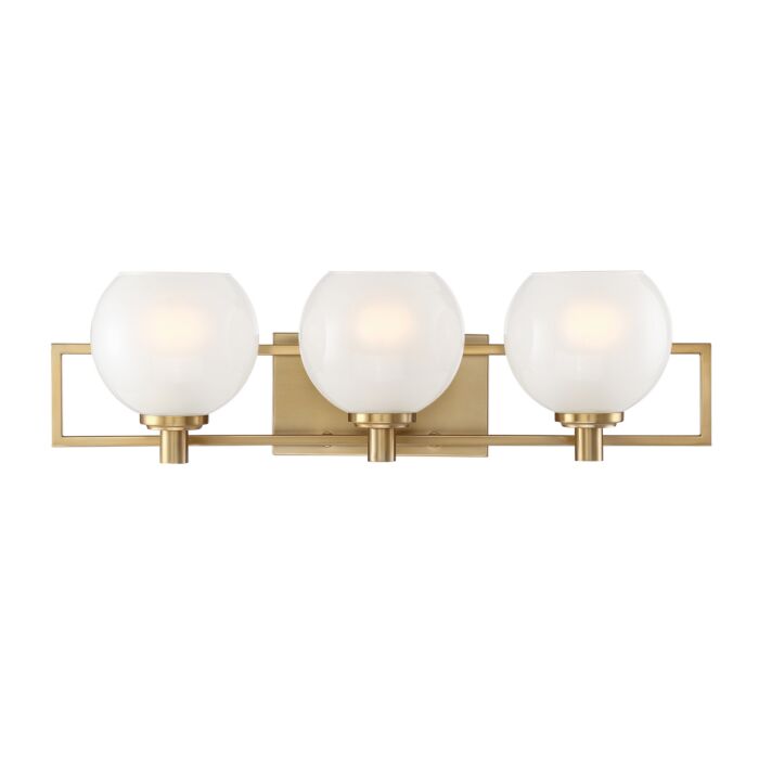 Cowen 3-Light Bathroom Vanity Light in Brushed Gold