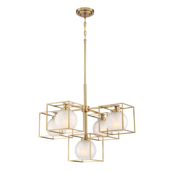 Cowen 5-Light Chandelier in Brushed Gold