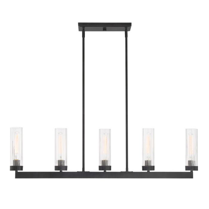 Braden 5-Light Island Pendant in Iron (Graphite)