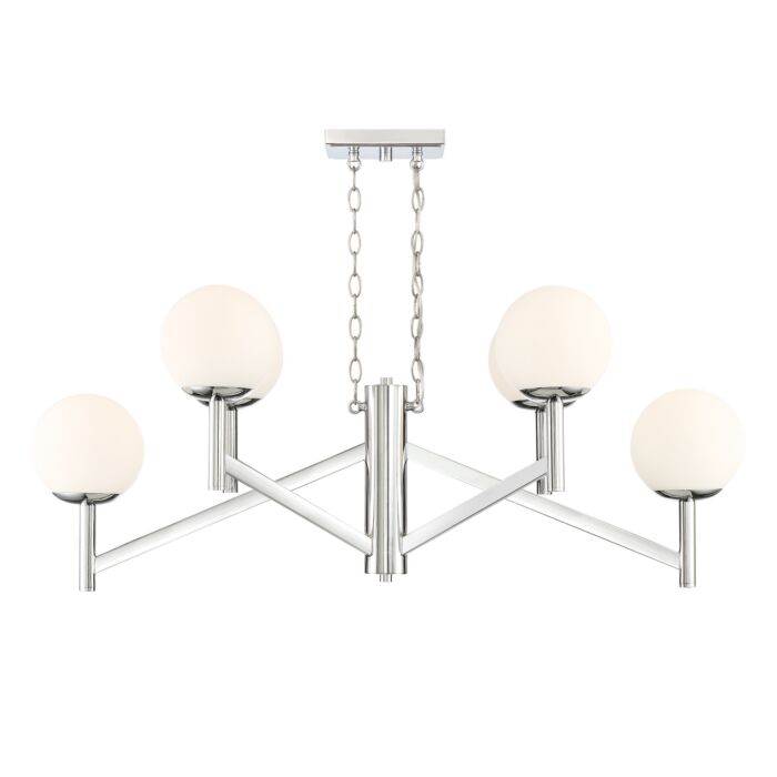 Kelvin 6-Light Chandelier in Chrome