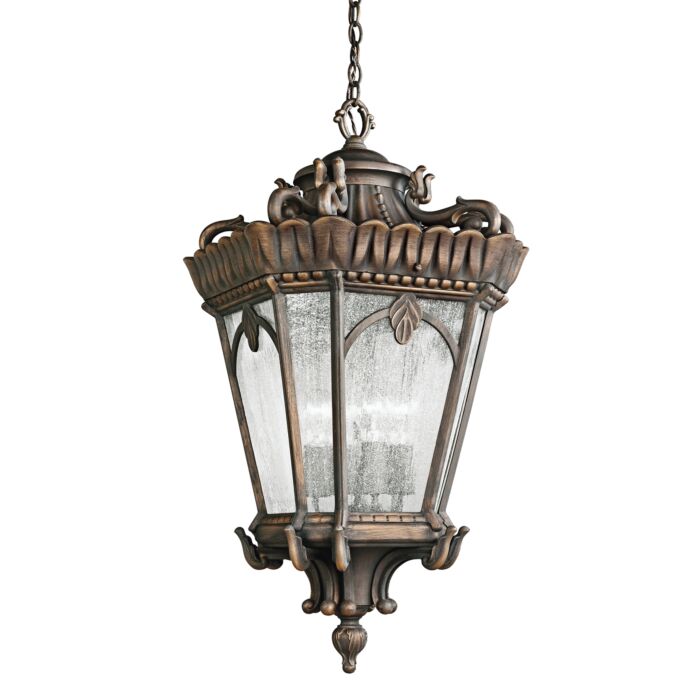 Kichler Tournai 4 Light 17 Inch Outdoor Hanging Pendant in Londonderry