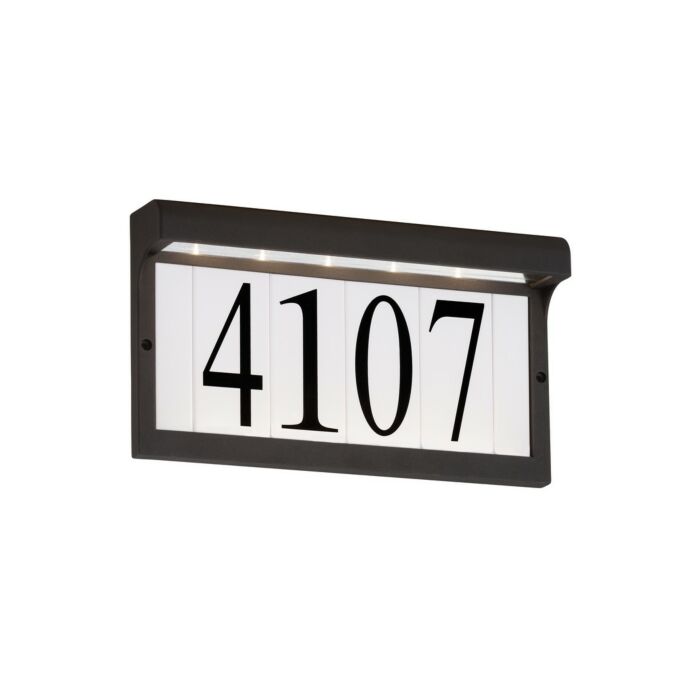 Sea Gull LED Address Light 12 Inch Brick & Step Light in Black