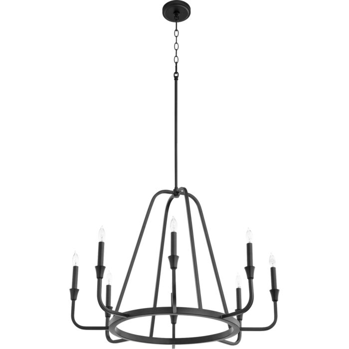 Eight Light Chandelier by Quorum