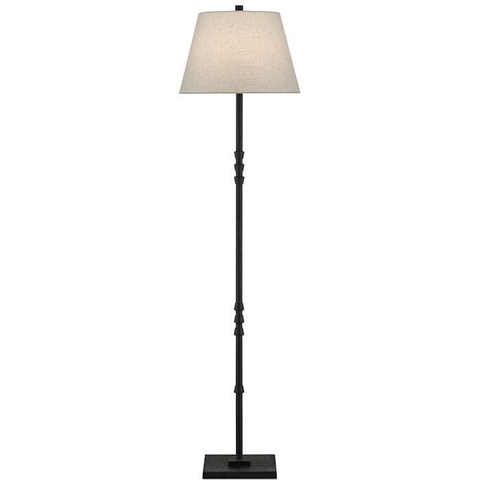 Lohn 1-Light Floor Lamps in Black
