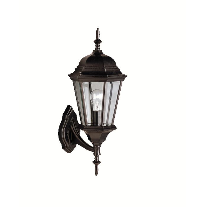 Kichler Madison 1 Light 19.5 Inch Outdoor Medium Wall in Black Finish
