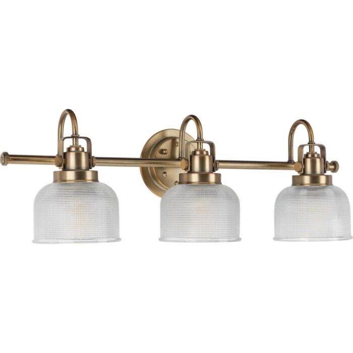 Archie 3-Light Bathroom Vanity Light Bracket in Vintage Brass