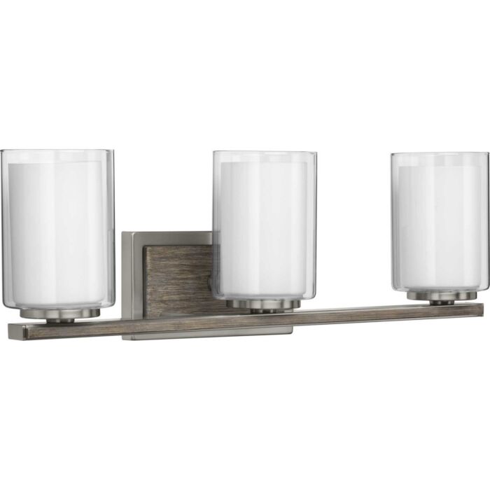 Mast 3-Light Bathroom Vanity Light & Vanity in Brushed Nickel
