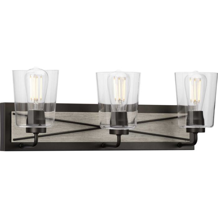 Briarwood 3-Light Bathroom Vanity Light Bracket in Graphite